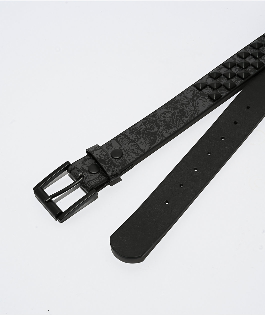 Lurking Class by Sketchy Tank Global Infestation Black & Grey Studded Belt