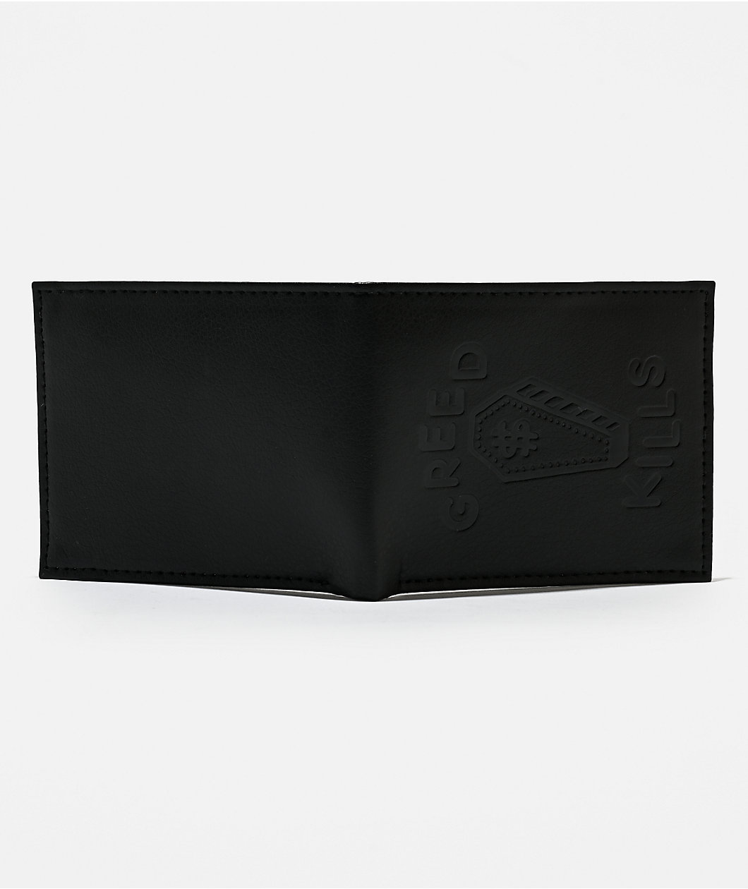 Lurking Class by Sketchy Tank Greed Kills Black Bifold Wallet