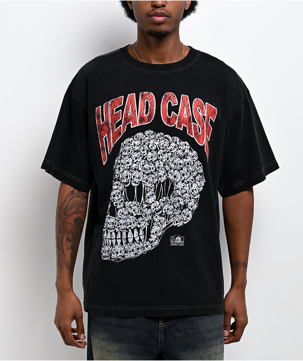 Lurking Class by Sketchy Tank Head Case Black T-Shirt