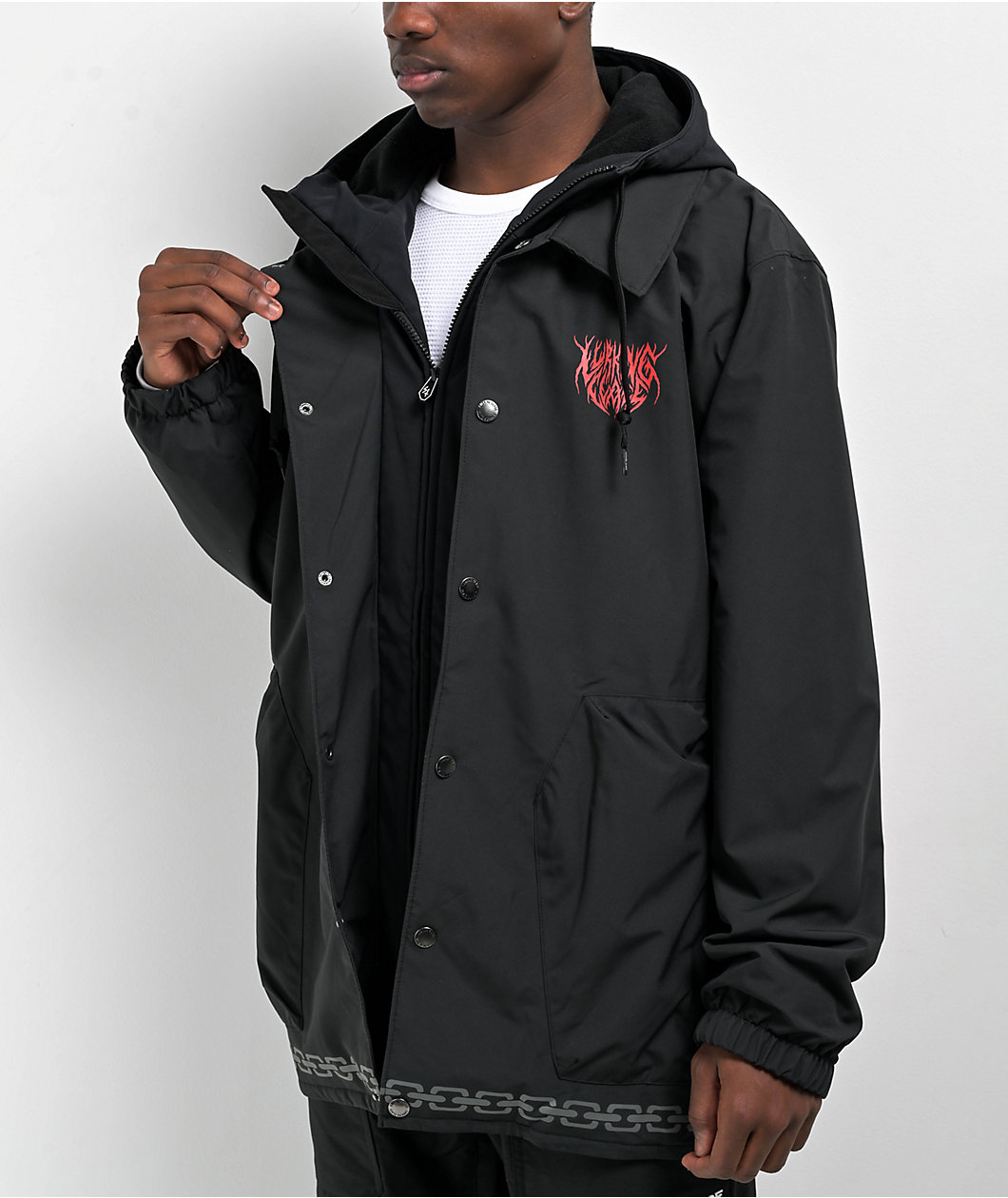 Lurking Class by Sketchy Tank Impale Black Snowboard Jacket