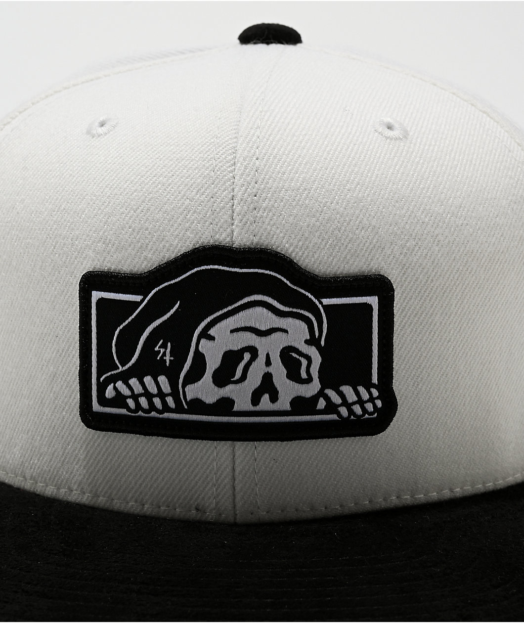 Lurking Class by Sketchy Tank Logo Black & White Snapback Hat