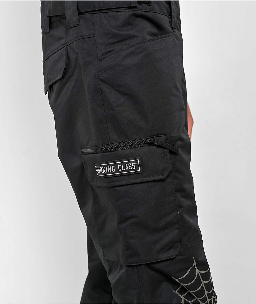 Lurking Class by Sketchy Tank Lurk Coffin Black 10K Snowboard Bib Pants 2024