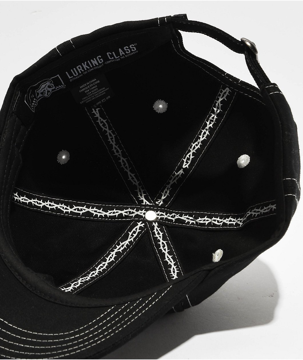 Lurking Class by Sketchy Tank Lurker Black Strapback Hat