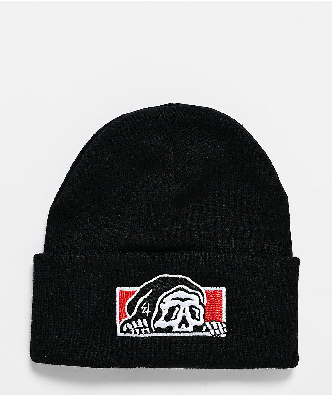 Lurking Class by Sketchy Tank Lurker Box Logo Red & Black Beanie