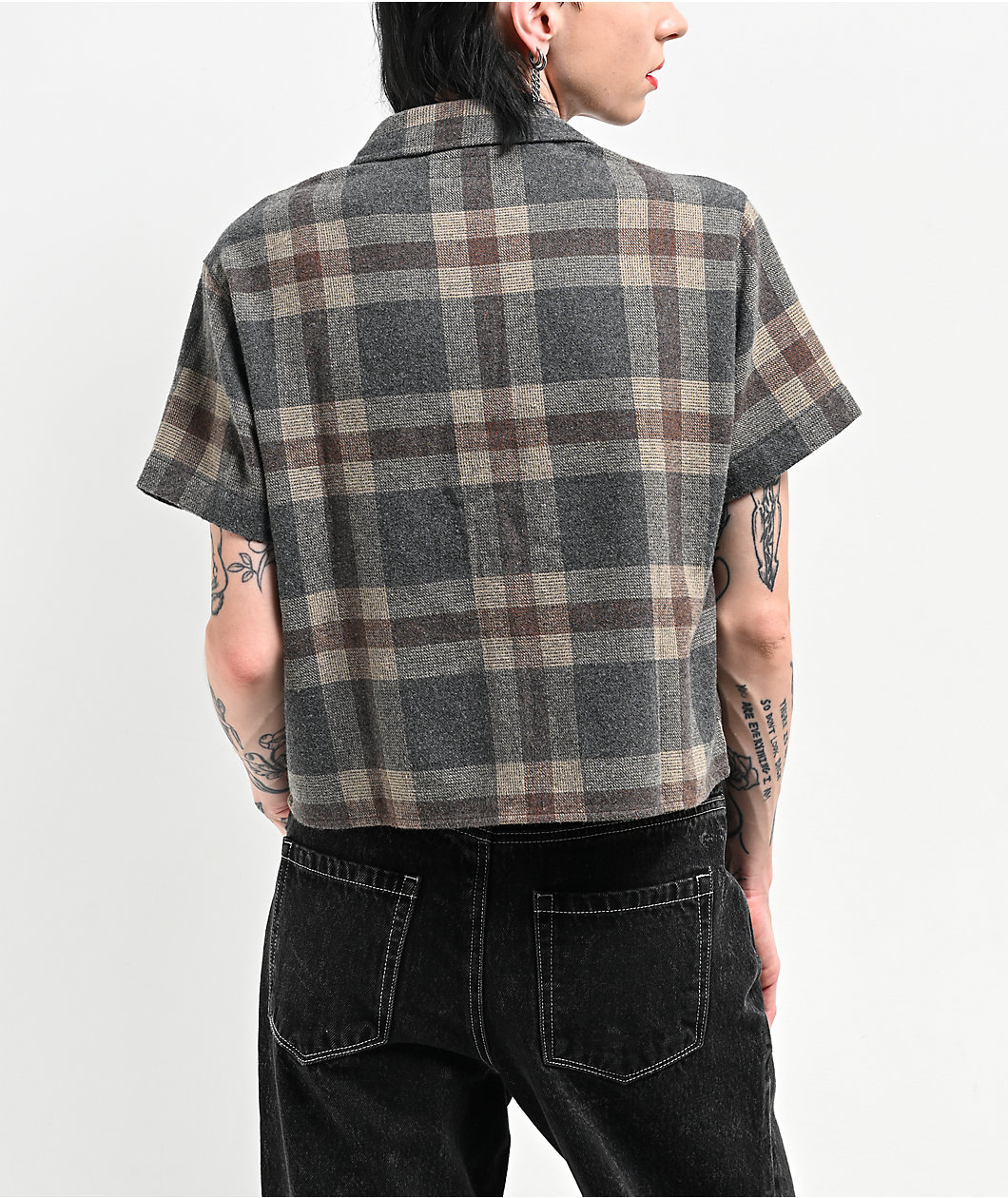 Lurking Class by Sketchy Tank Lurker Grey Flannel Shirt