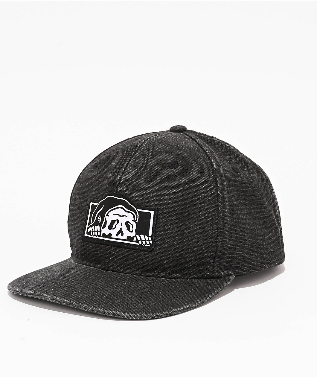Lurking Class by Sketchy Tank Lurker Logo Black Wash Denim Snapback Hat