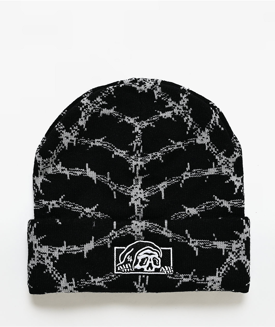 Lurking Class by Sketchy Tank Lurker Spiderweb Black Beanie