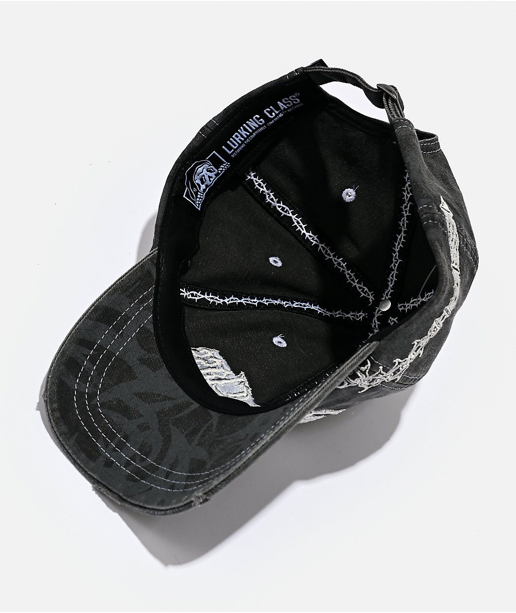Lurking Class by Sketchy Tank Maced Black Wash Strapback Hat