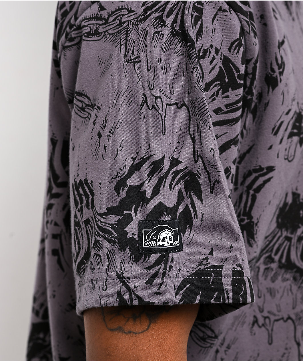 Lurking Class by Sketchy Tank Neptune Grey T-Shirt