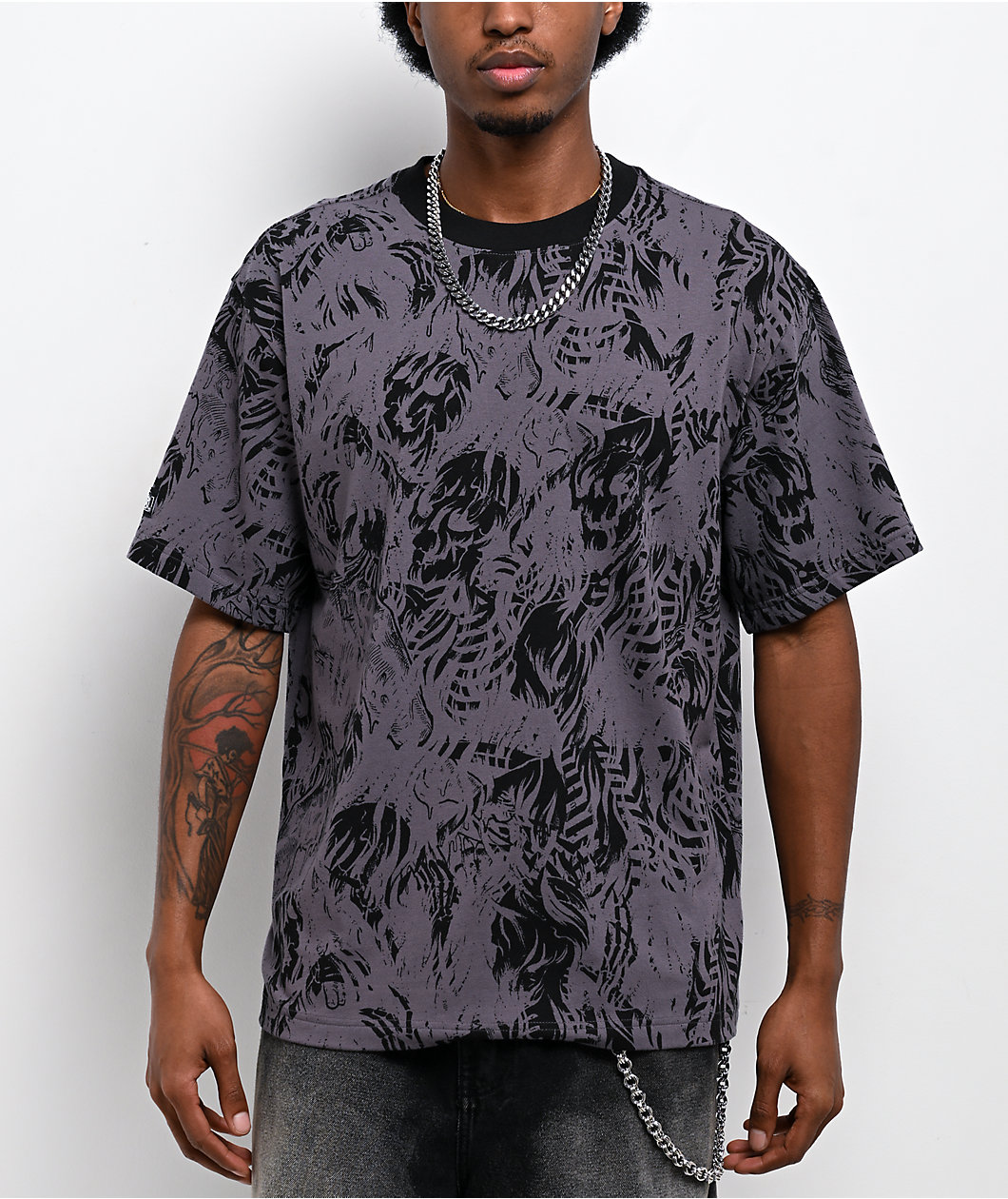 Lurking Class by Sketchy Tank Neptune Grey T-Shirt