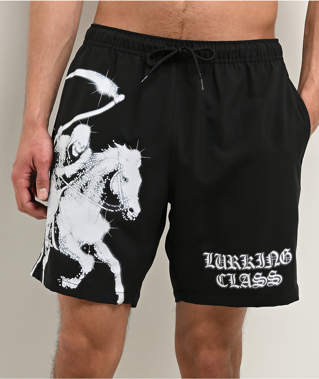 Lurking Class by Sketchy Tank Pale Horse Black Board Shorts