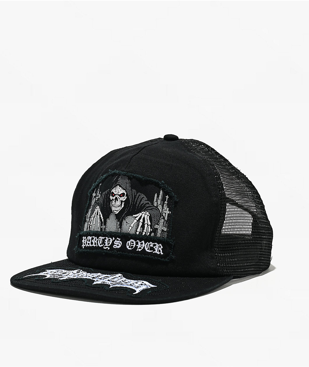 Lurking Class by Sketchy Tank Partys Over Black Trucker Hat