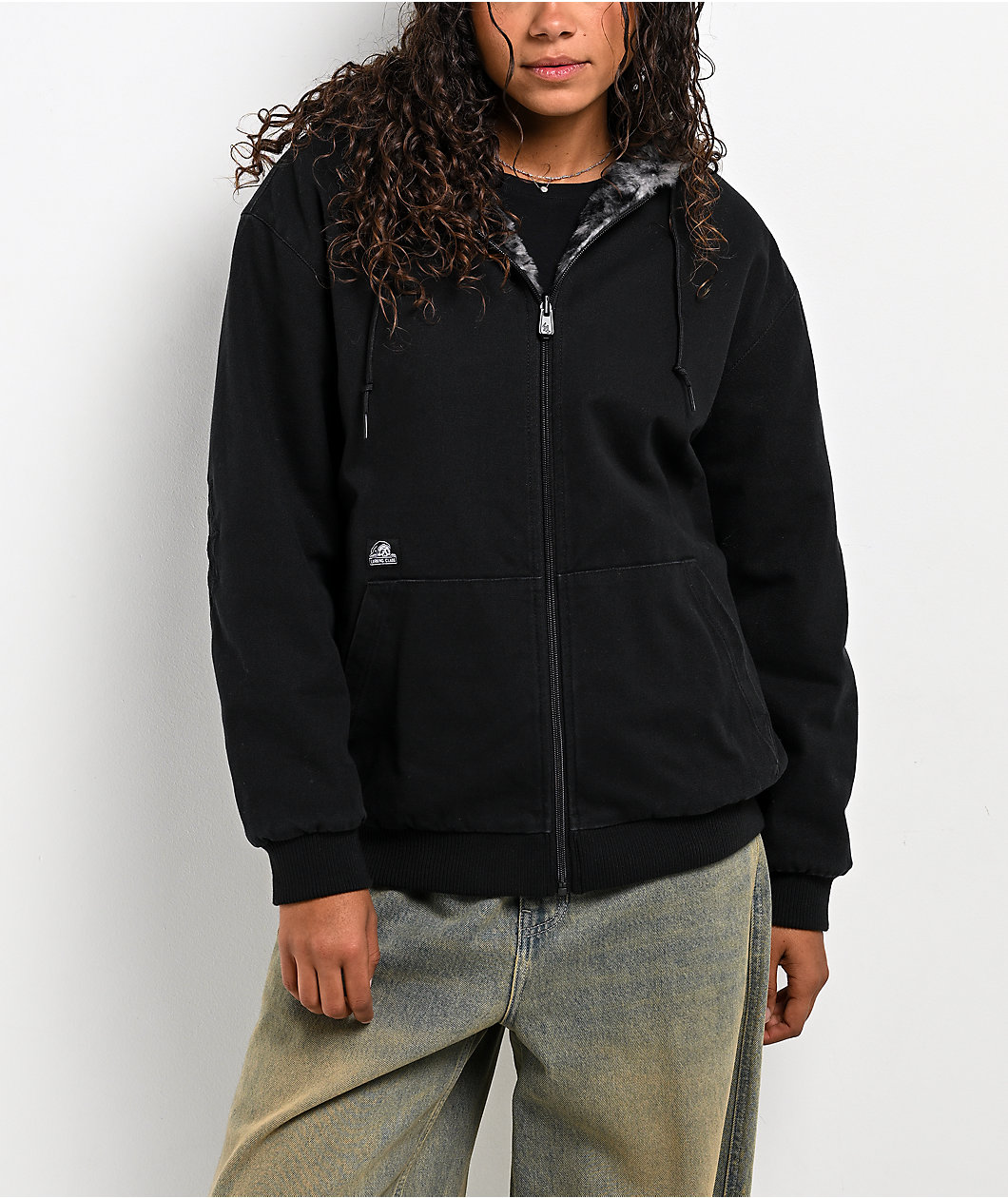 Lurking Class by Sketchy Tank Python Reversible Black Work Jacket