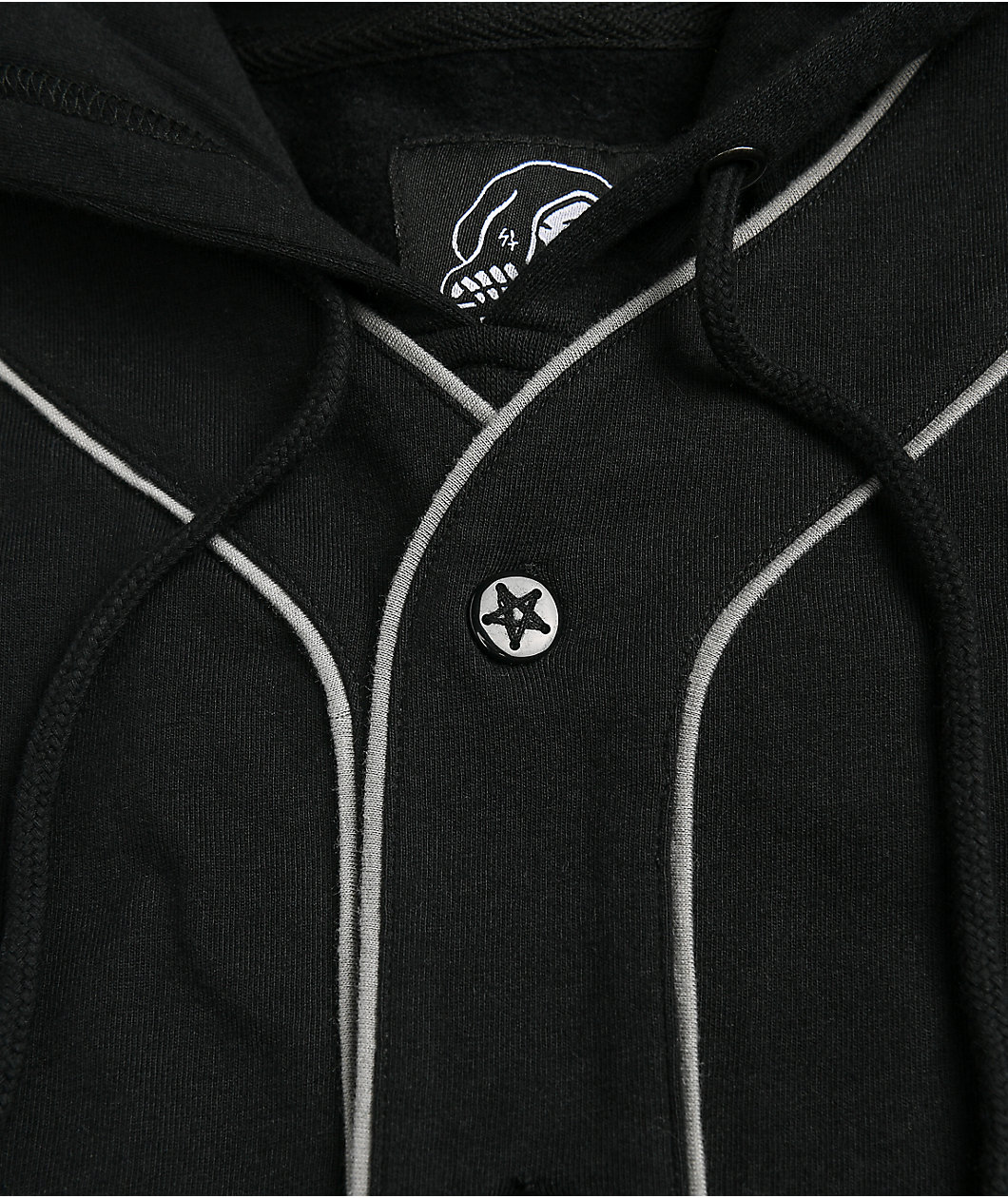 Lurking Class by Sketchy Tank Scythe Layered Black Baseball Hoodie