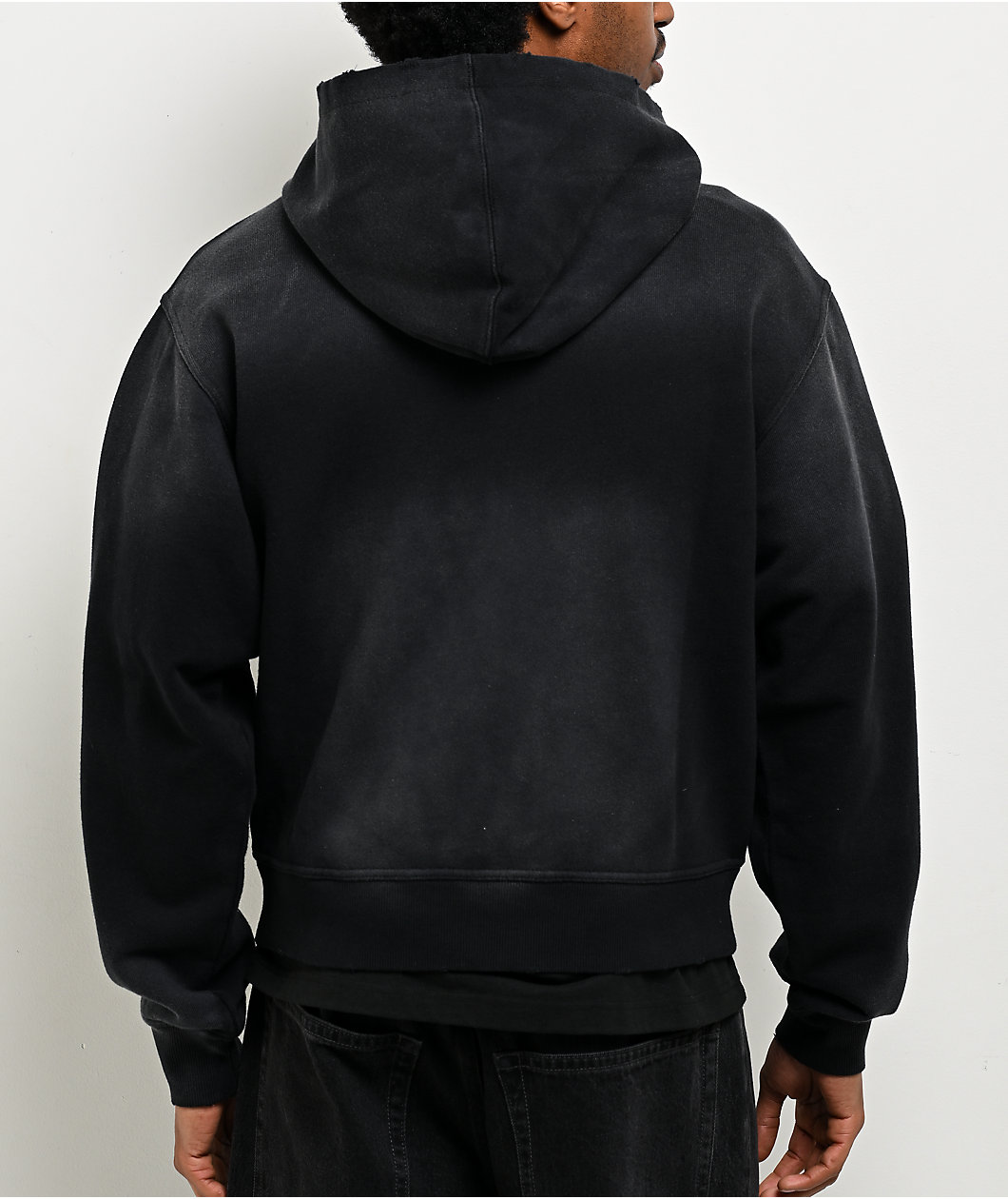 Lurking Class by Sketchy Tank Sigil Black Wash Zip Hoodie