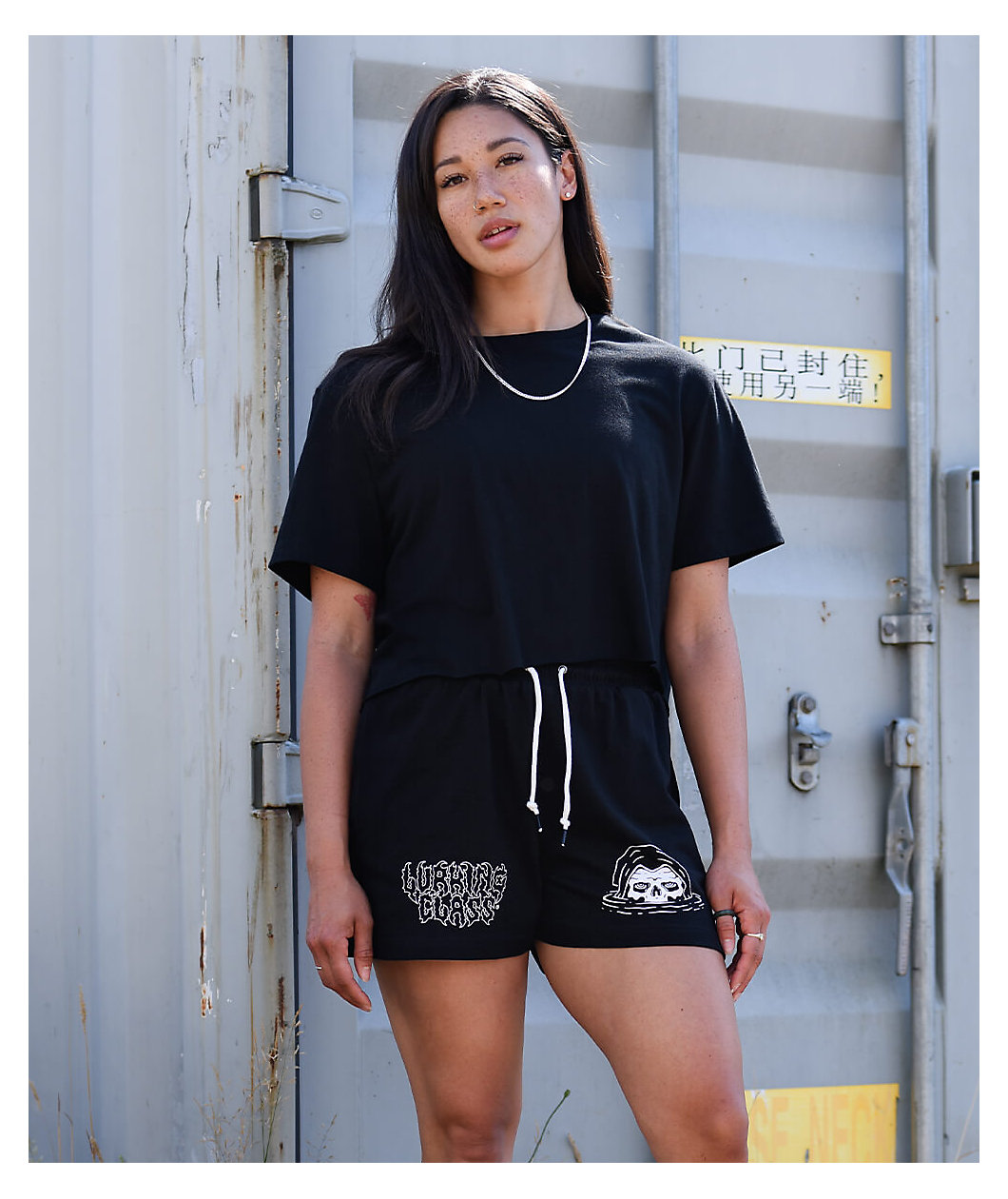 Lurking Class by Sketchy Tank Sinking Black Sweat Shorts