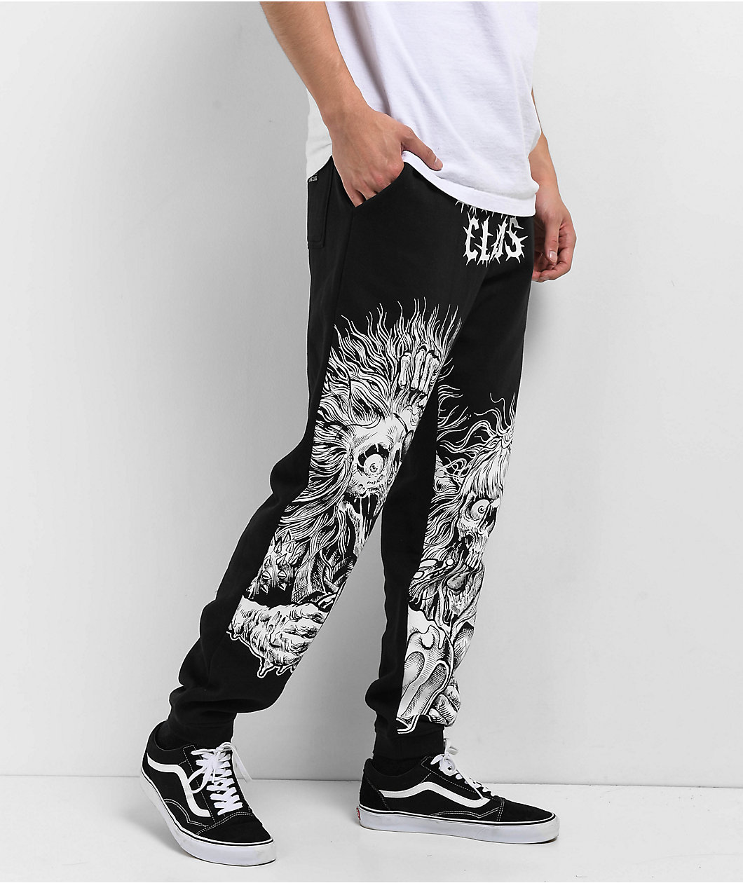 Lurking Class by Sketchy Tank Stikker Bad Friend Black Sweatpants