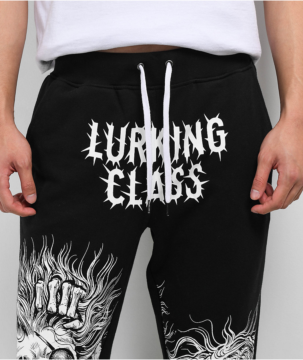 Lurking Class by Sketchy Tank Stikker Bad Friend Black Sweatpants