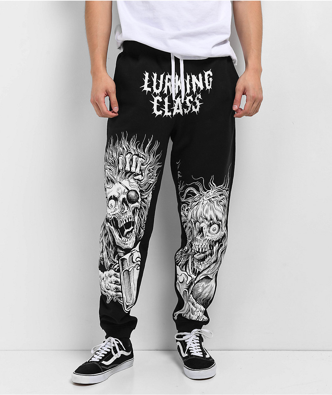 Lurking Class by Sketchy Tank Stikker Bad Friend Black Sweatpants