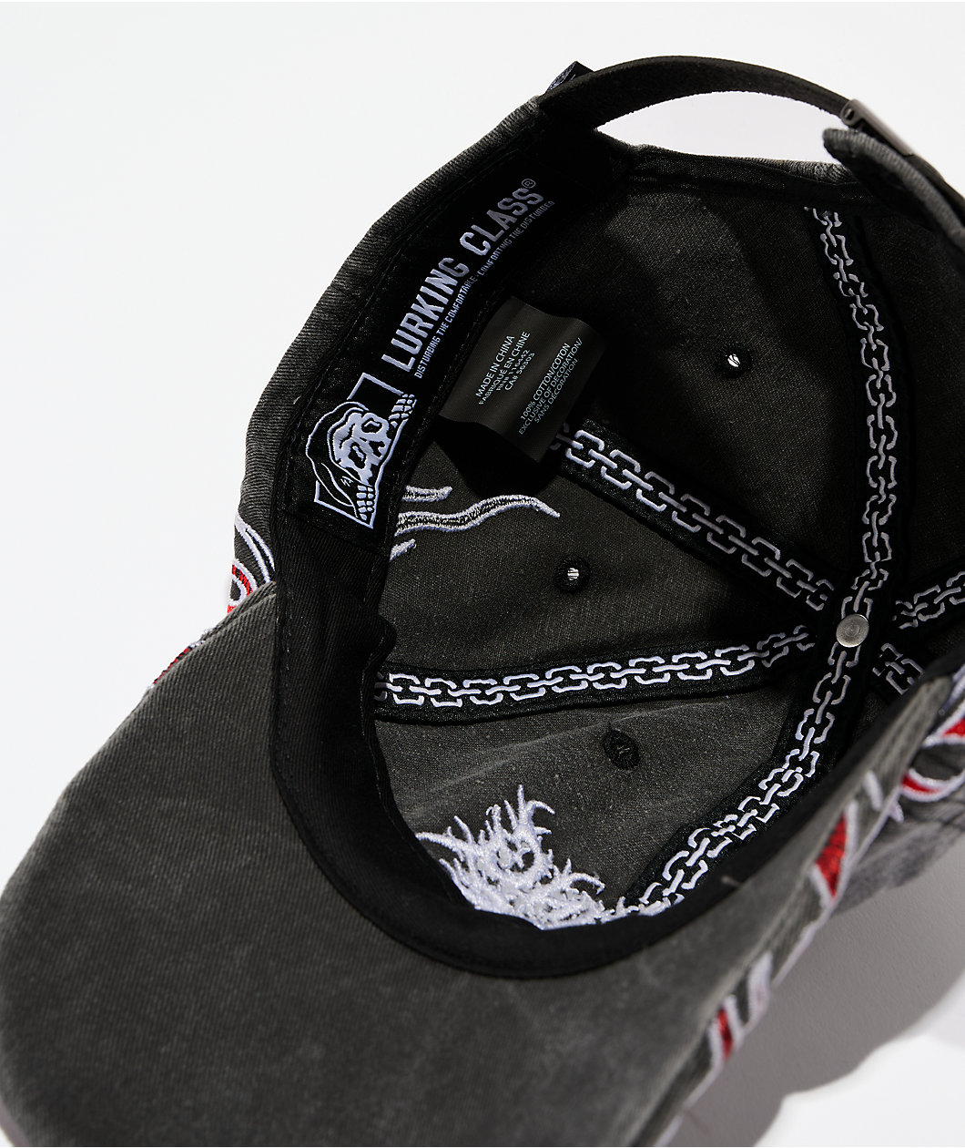 Lurking Class by Sketchy Tank To Hell Black Wash Strapback Hat