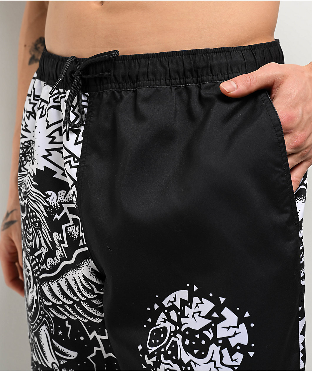 Lurking Class by Sketchy Tank Unchained Black Board Shorts