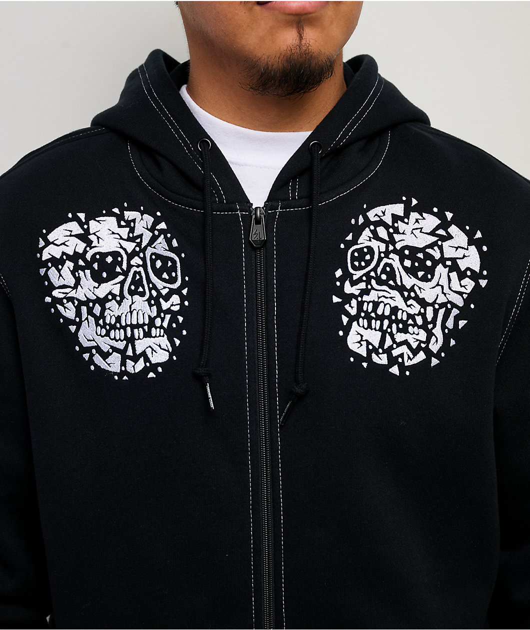 Lurking Class by Sketchy Tank Unchained Black Zip Hoodie