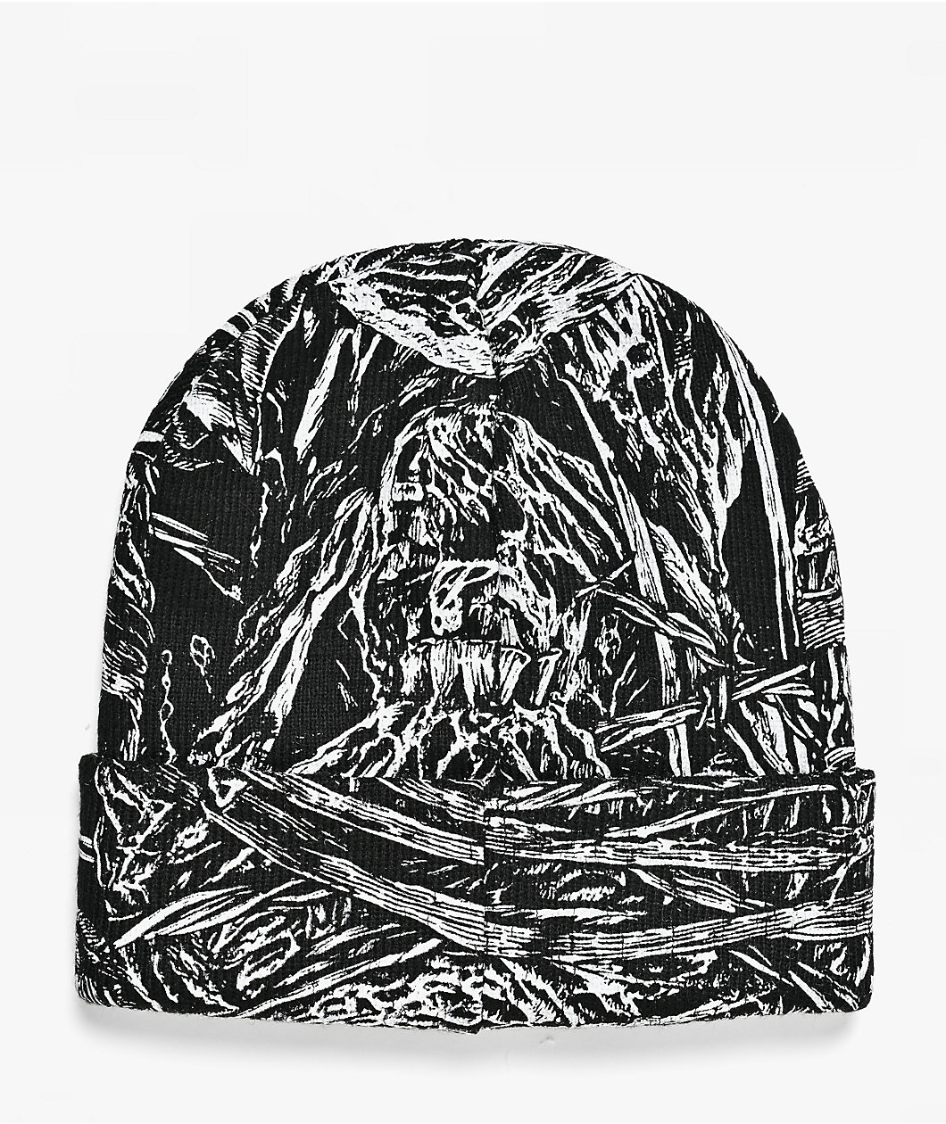Lurking Class by Sketchy Tank Undead Box Lurker Black & White Camo Beanie