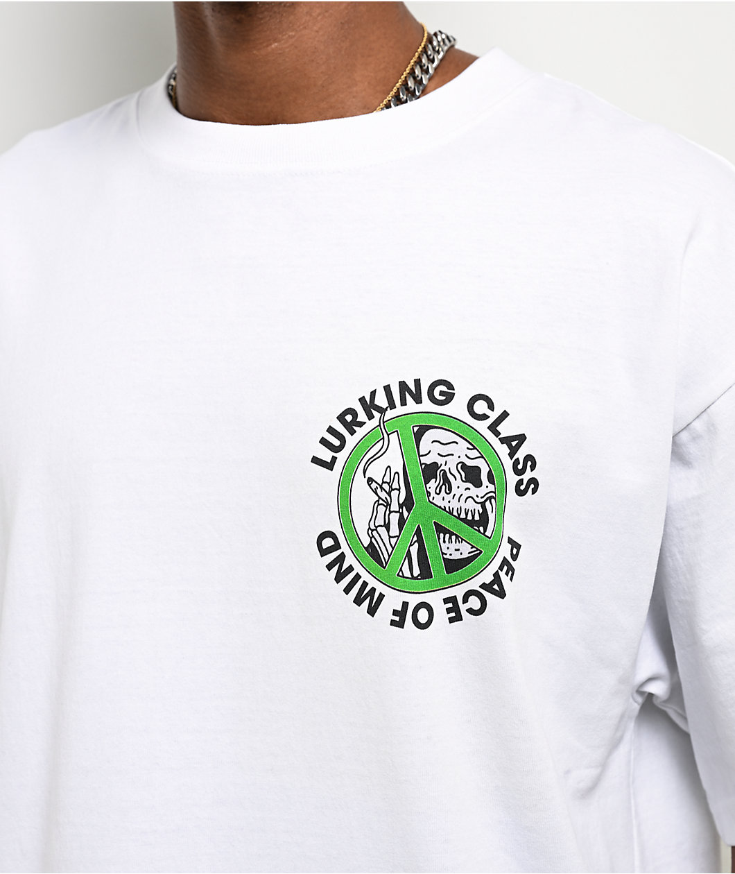 Lurking Class by Sketchy Tank Unwound White T-Shirt