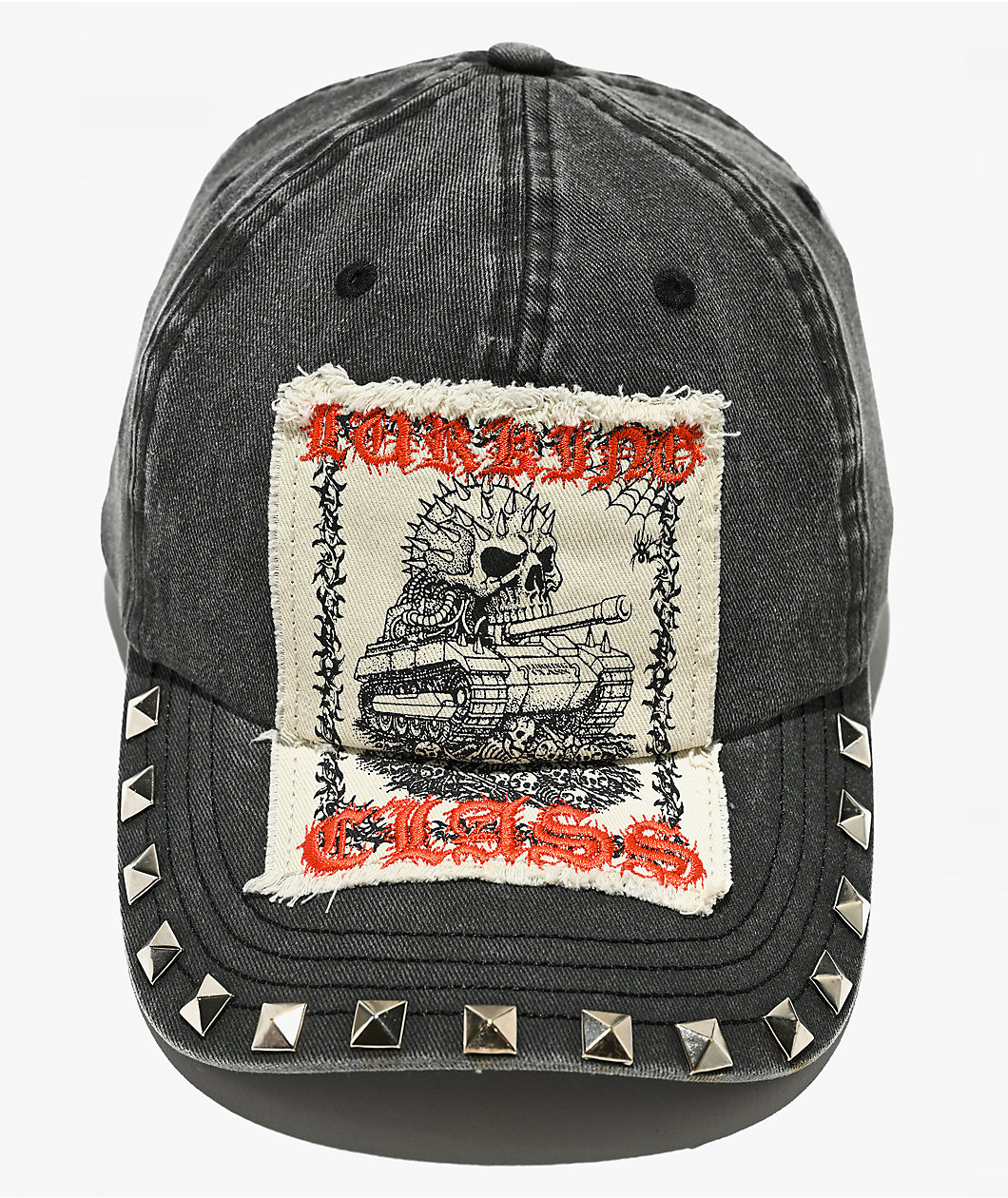 Lurking Class by Sketchy Tank War Machine Studded Grey Wash Snapback Hat