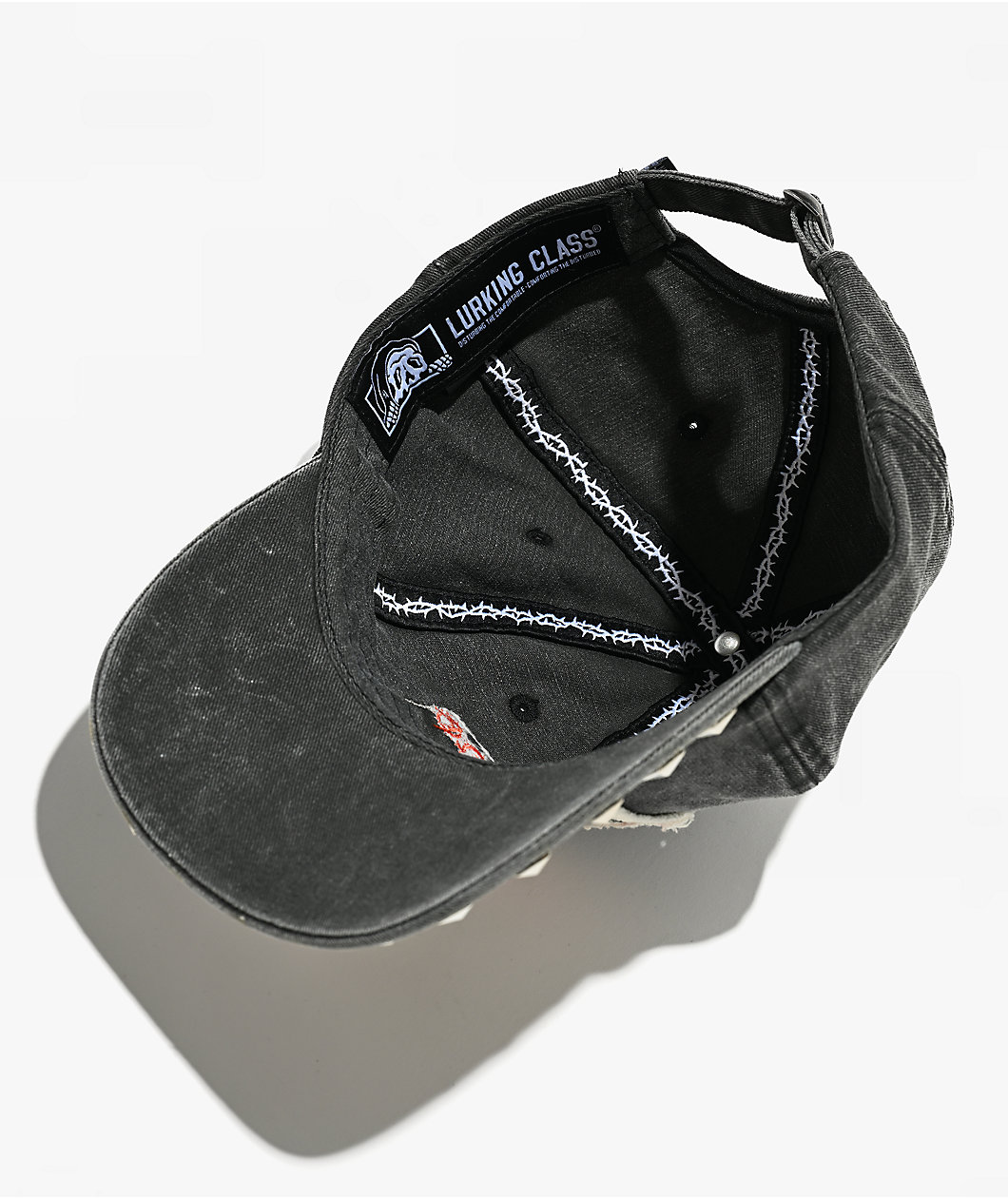 Lurking Class by Sketchy Tank War Machine Studded Grey Wash Snapback Hat