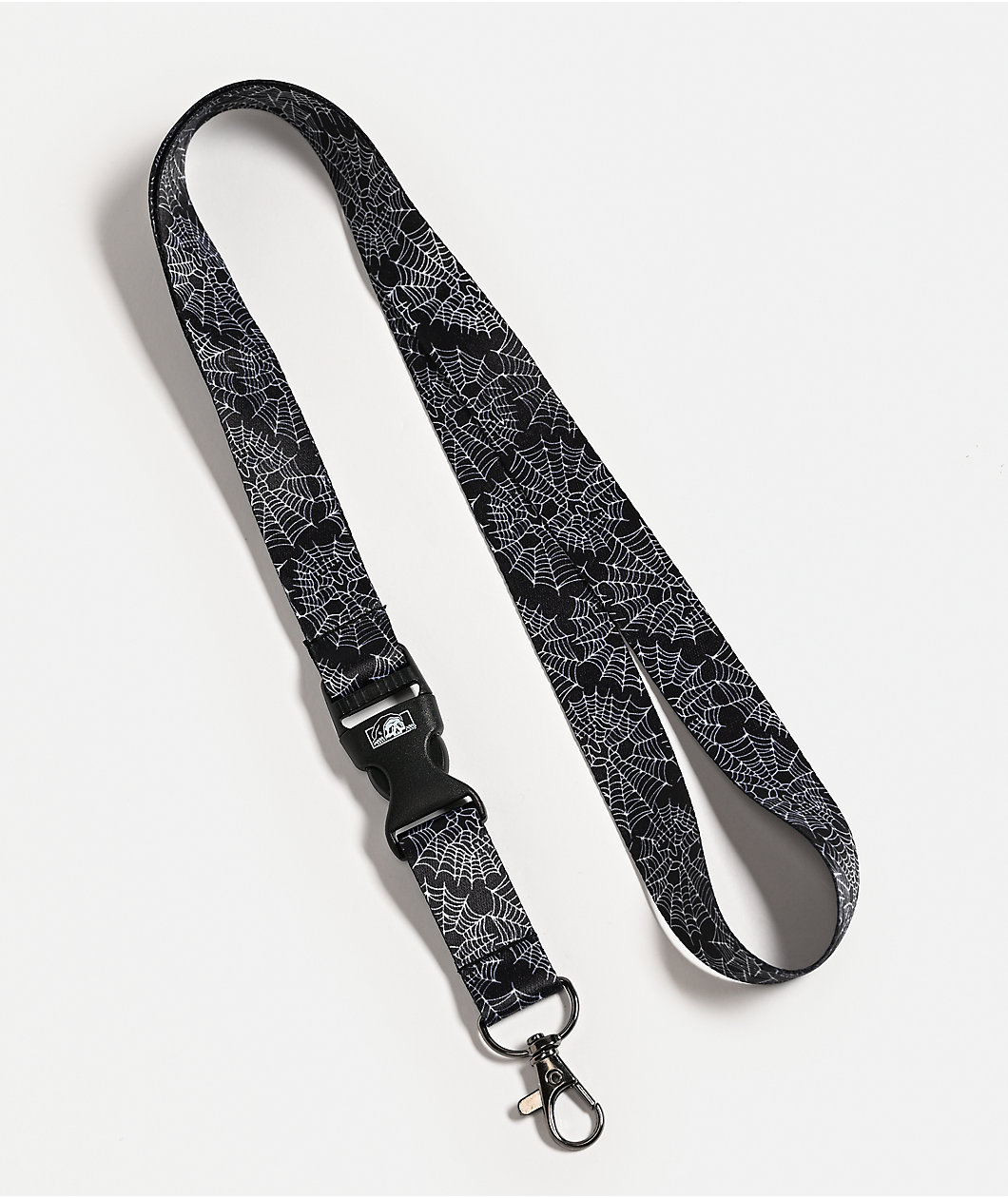 Lurking Class by Sketchy Tank Webskull Black Lanyard