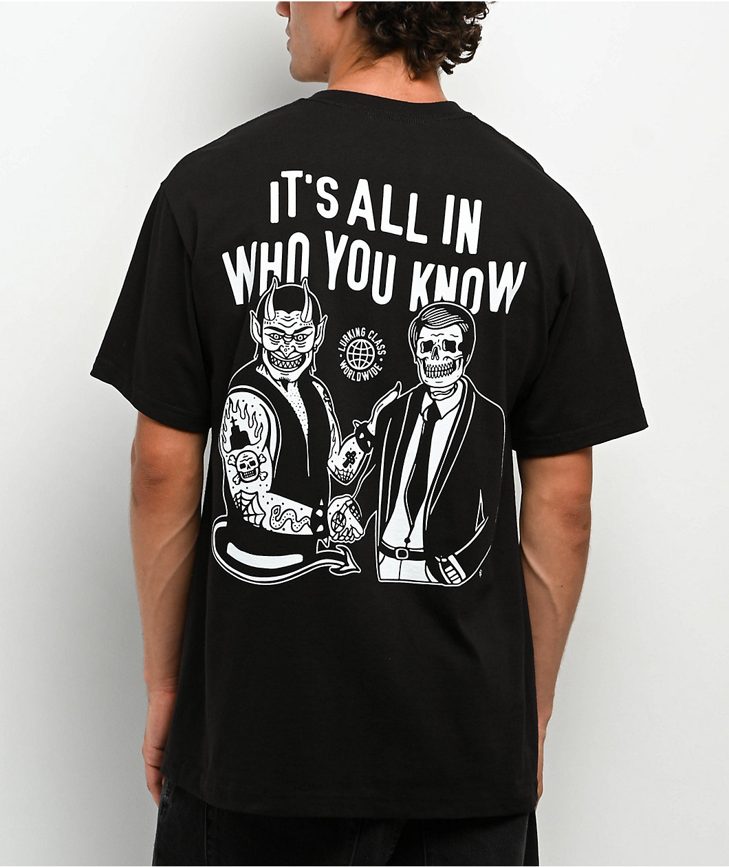 Lurking Class by Sketchy Tank Who You Know Black T-Shirt