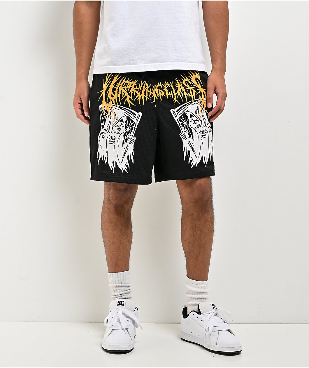 Lurking Class by Sketchy Tank You're Next Black Mesh Shorts