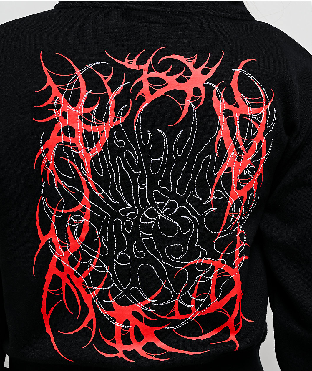 Lurking Class by Sketchy Tank x Kyle Grand Sin Black Crop Zip Hoodie