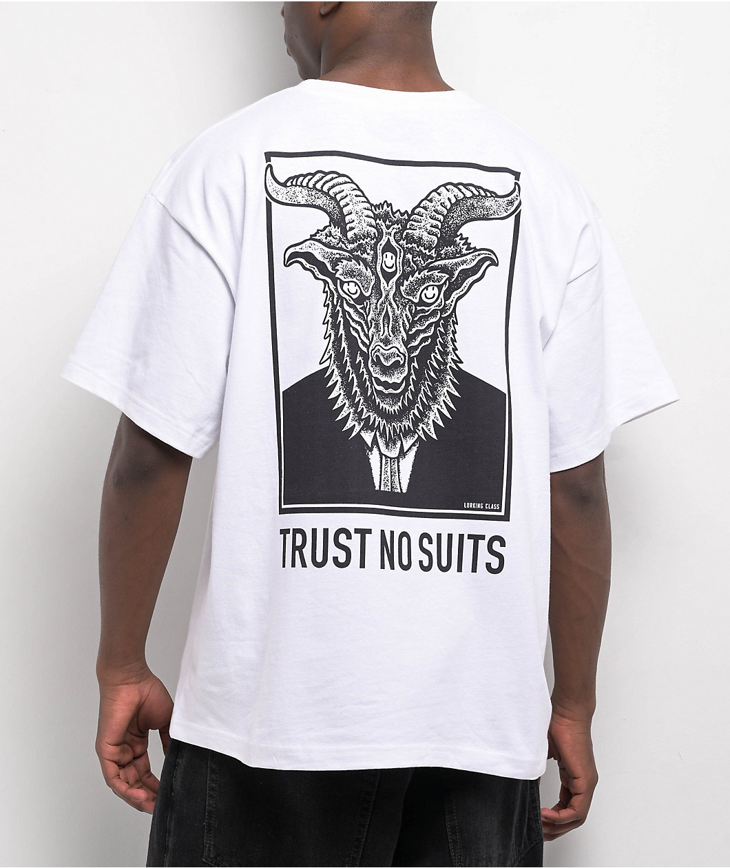 Lurking Class by Sketchy Tank x Matt Stikker Trust No Suits White T-Shirt