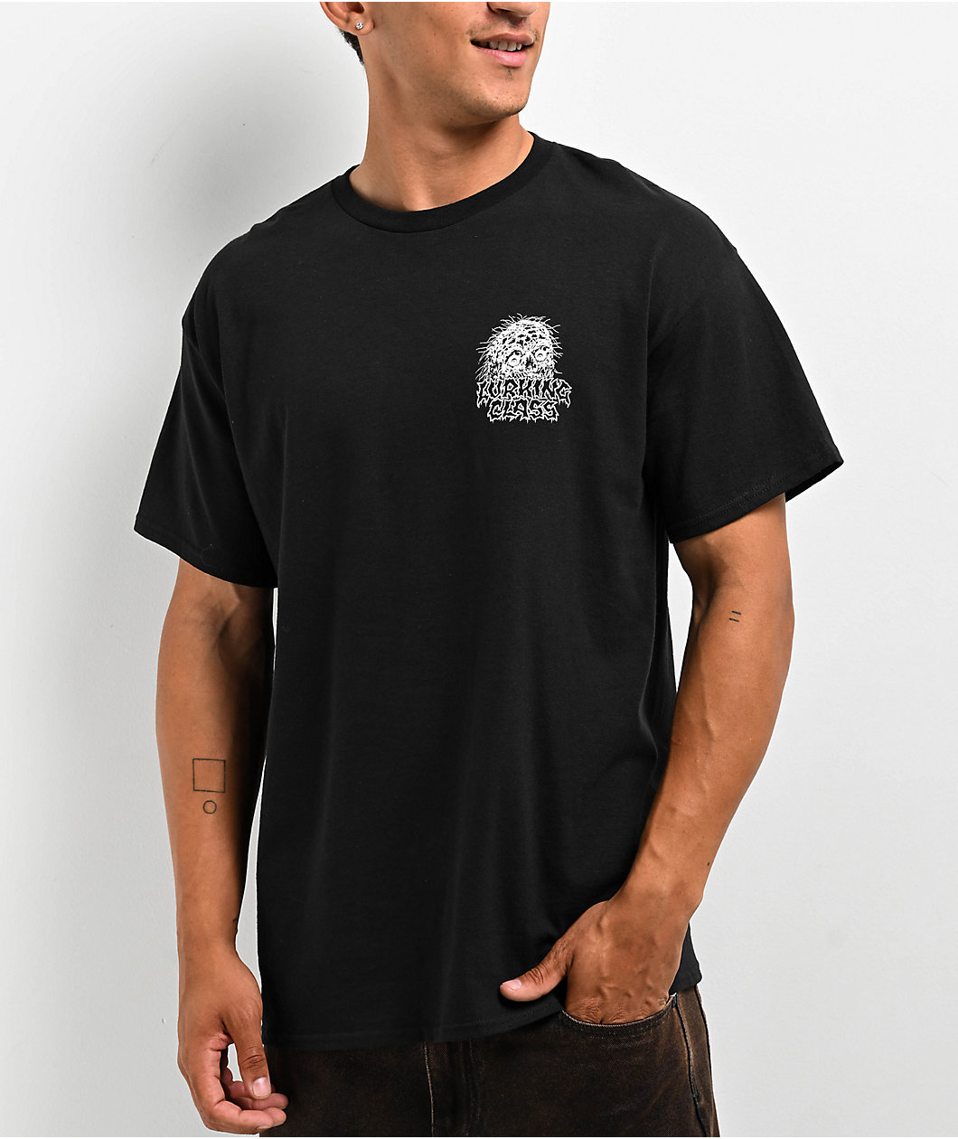 Lurking Class by Sketchy Tank x Matt Strikker Sick In The Head Black T-Shirt