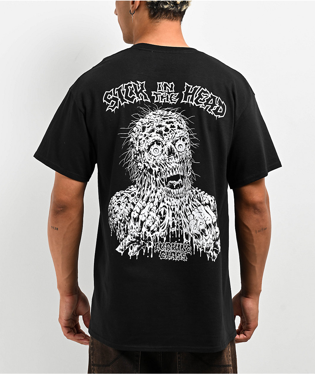 Lurking Class by Sketchy Tank x Matt Strikker Sick In The Head Black T-Shirt