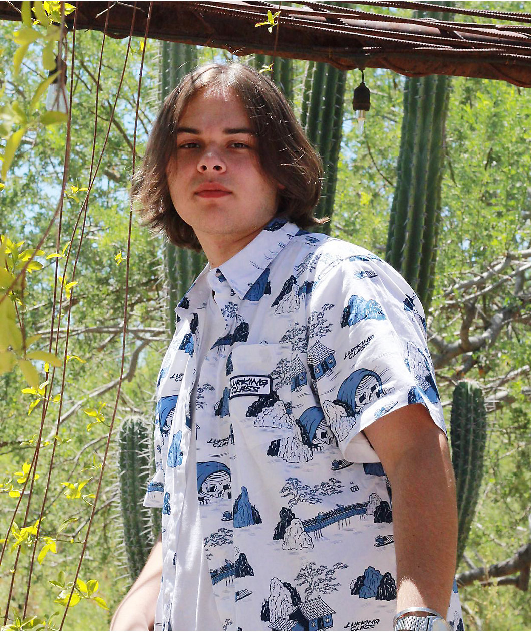 Lurking Class by Sketchy Tank x Mr. Tucks White Short Sleeve Button Up Shirt