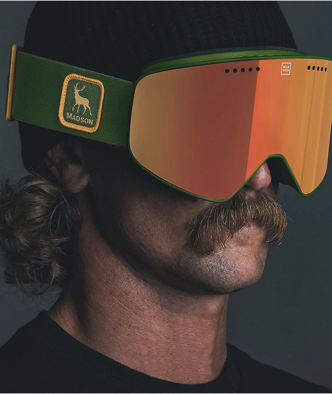 Madson Cylindro Buck Green Snowboard Goggles