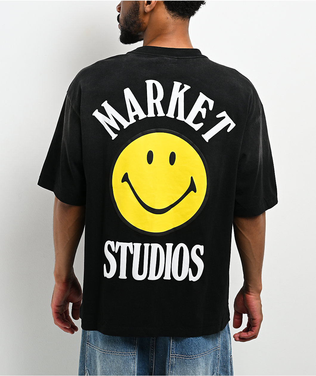 Market Studios Smiley Lockup Black T-Shirt