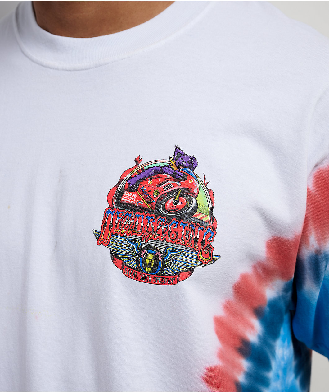 Market Studios x Grateful Dead Blue & Red Tie Dye T-Shirt
