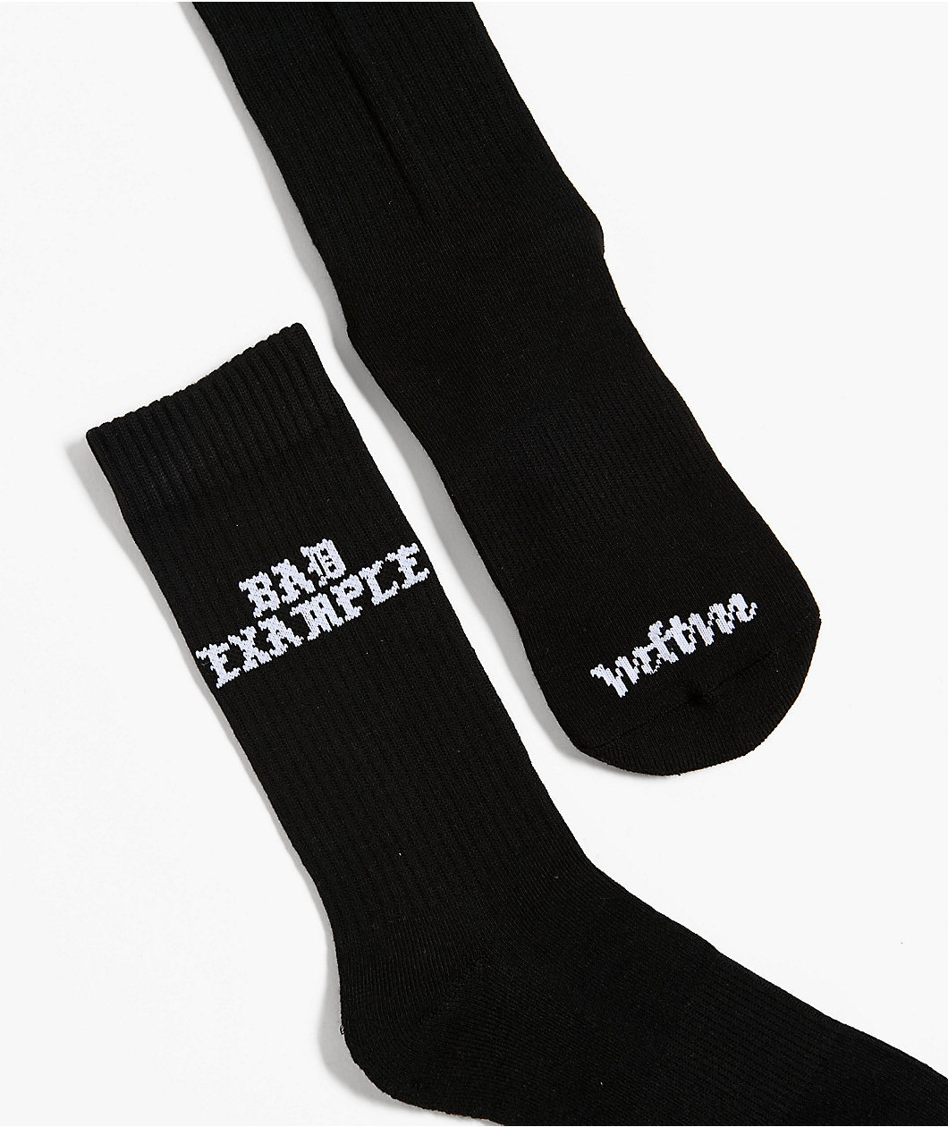 Married To The Mob Bad Example Black Crew Socks