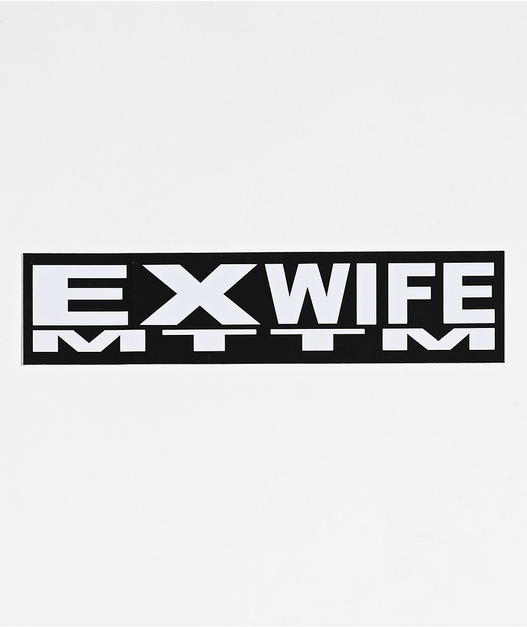 Married To The Mob Ex Wife Black Sticker