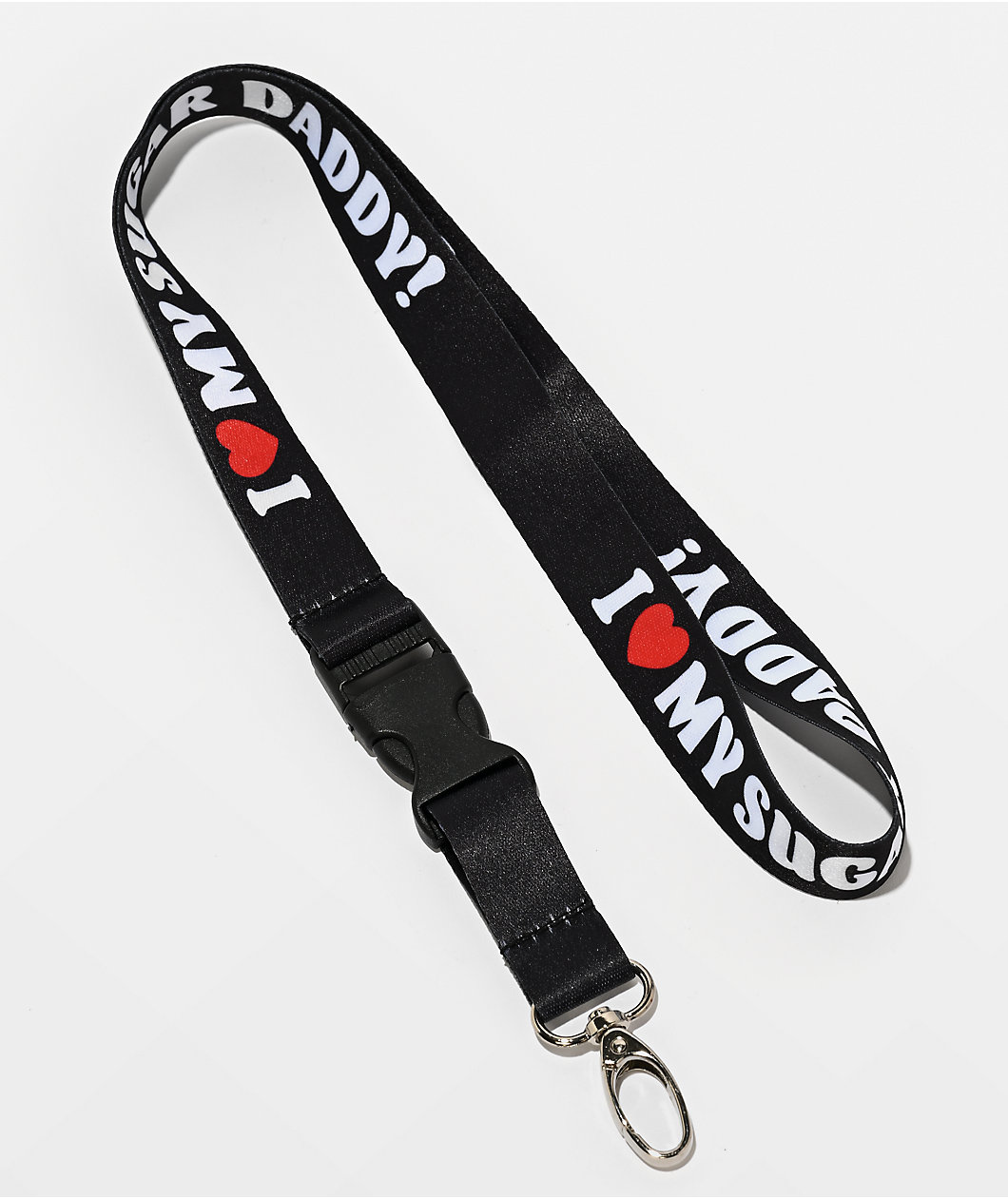 Married To The Mob Sugar Daddy Black Lanyard
