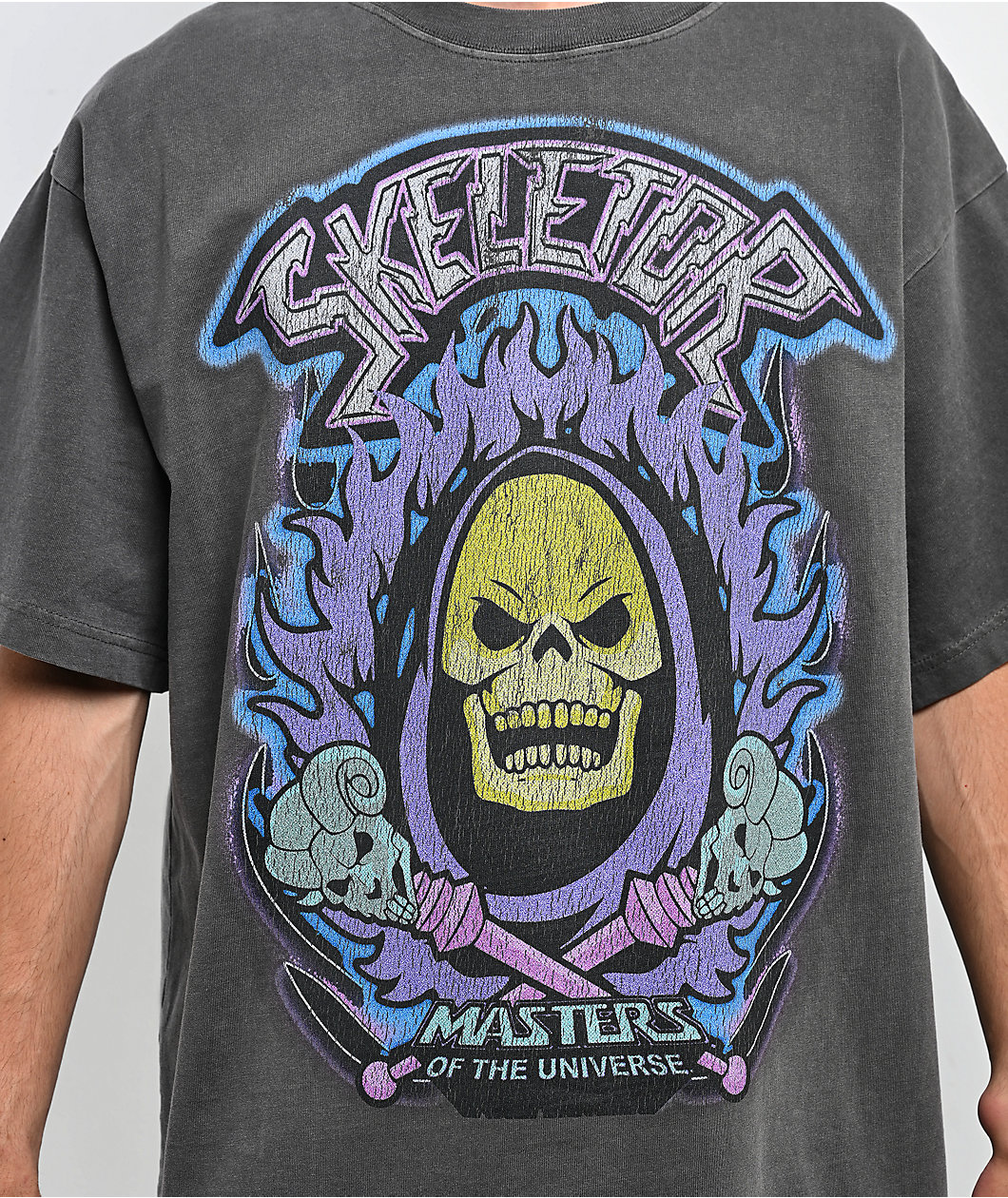 Masters of the Universe™ Burning Grey Wash T-Shirt