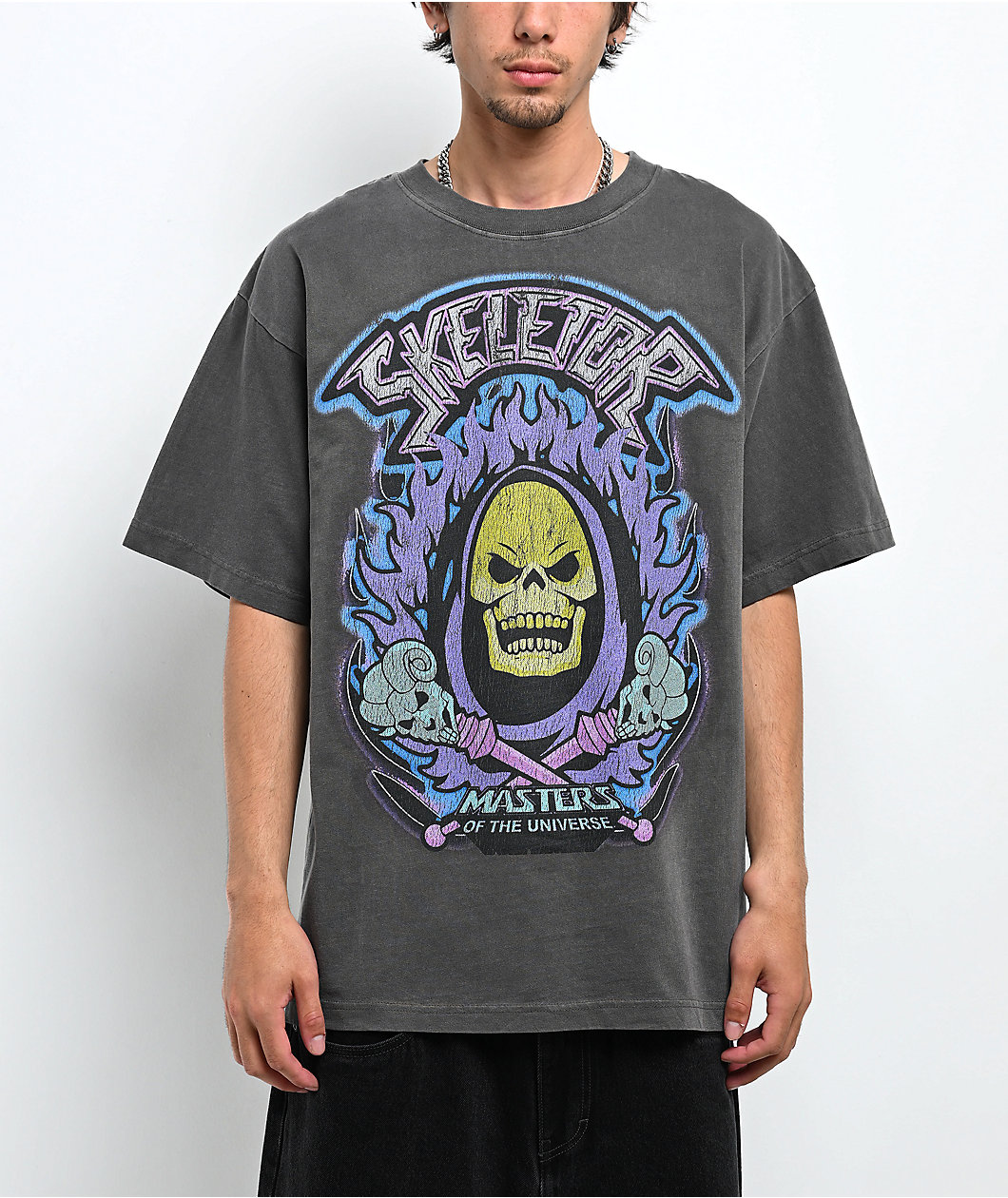 Masters of the Universe™ Burning Grey Wash T-Shirt