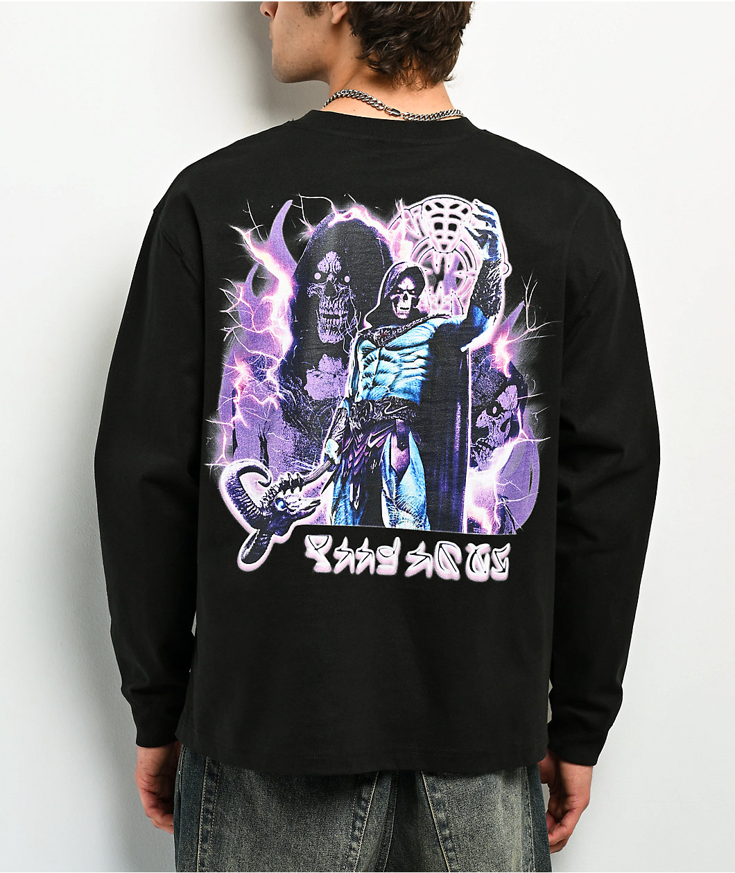 Masters of the Universe™ Wrath Of Skeletor™ Black Long Sleeve T-Shirt