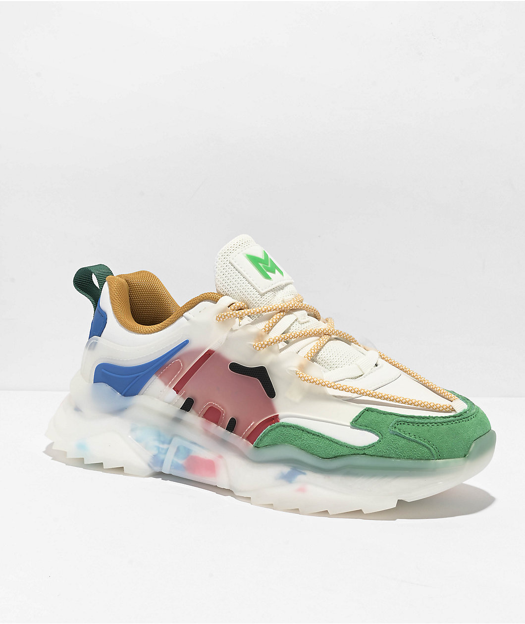 Mazino Arctic White & Multi Shoes by Mazino