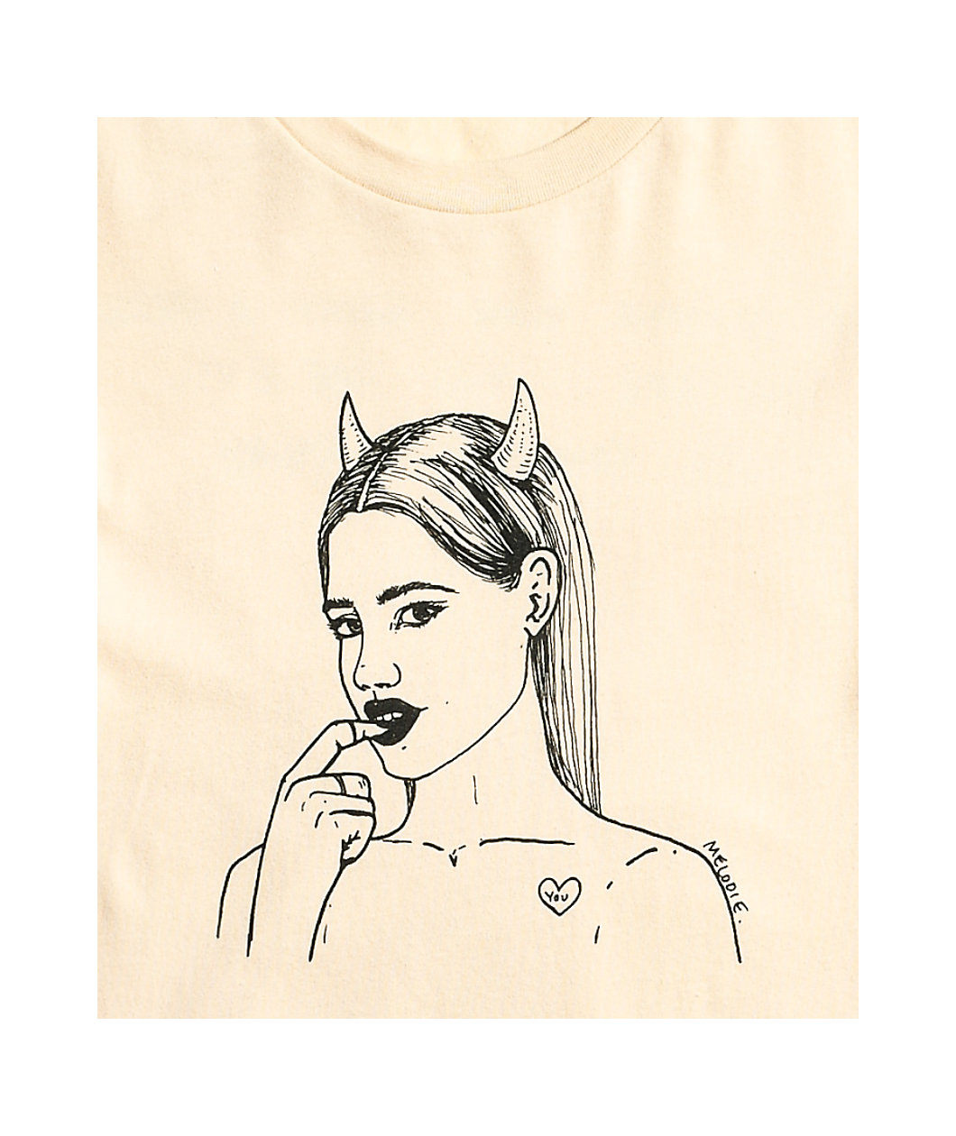 Melodie Evil Natural T-Shirt