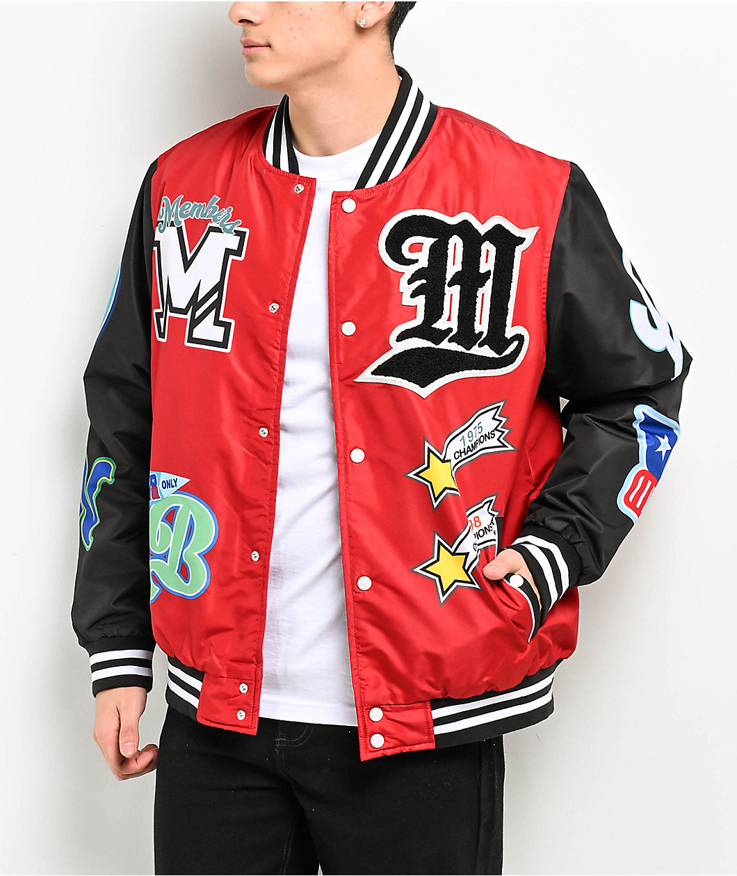 Members Only Championship Red Letterman Jacket MainPlace Mall